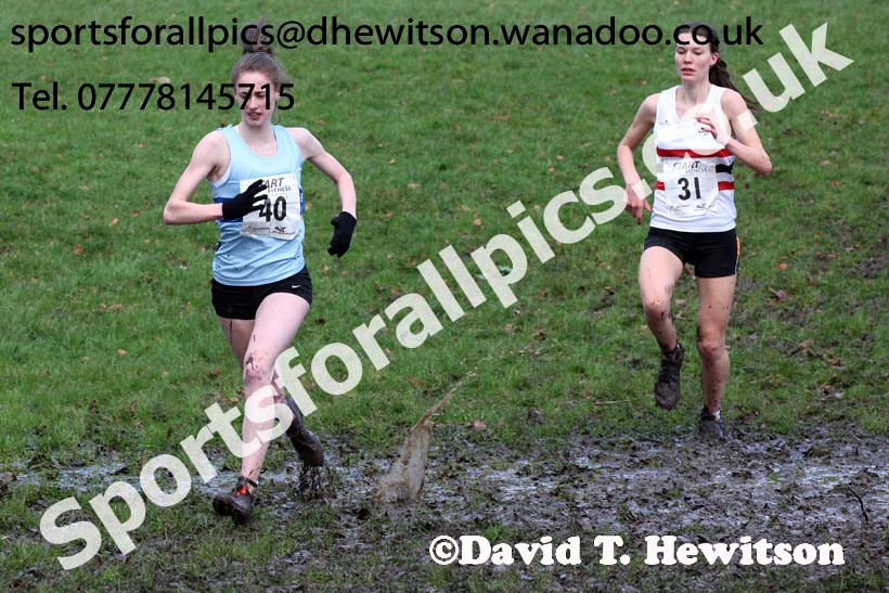 Womens under-20 Northern Cross Country Champs., Witton Park, Blackburn. Photo: David T. Hewitson/Sports for All Pics